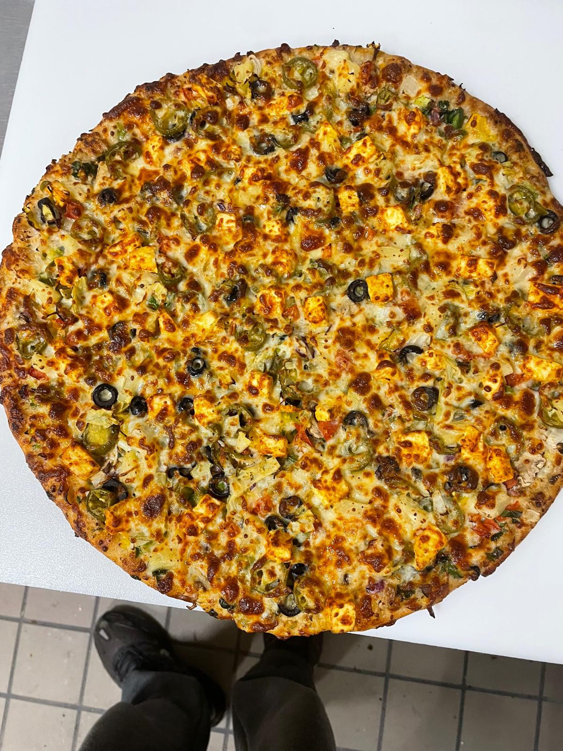 Indian style pizzas