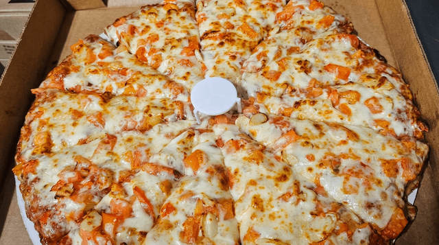 Garlic & Tomato Pizza.