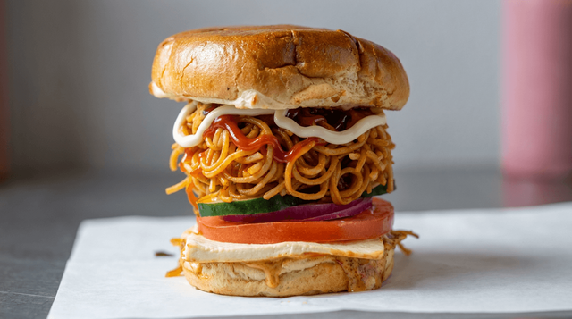 Veggie Noodle Burger